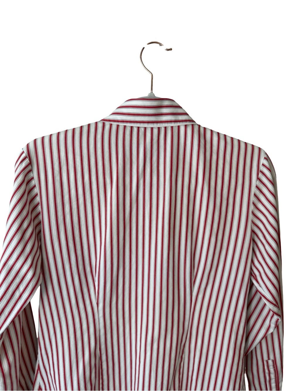 Pendleton Red and White Striped Button-Down Shirt Size 4 Preppy Coastal Grandma - Picture 13 of 14